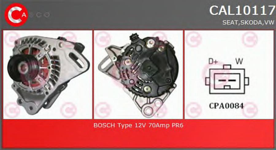 Casco CAL10117 - Генератор autosila-amz.com