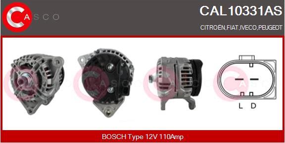 Casco CAL10331AS - Генератор autosila-amz.com