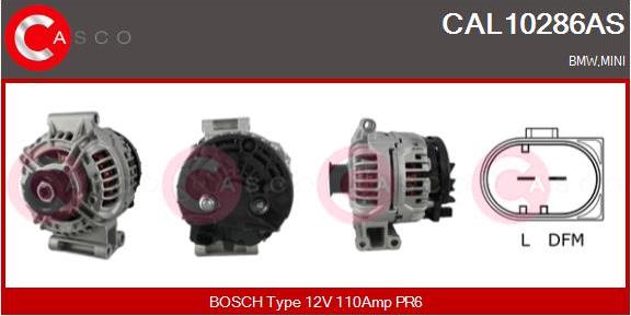 Casco CAL10286AS - Генератор autosila-amz.com