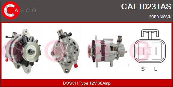 Casco CAL10231AS - Генератор autosila-amz.com