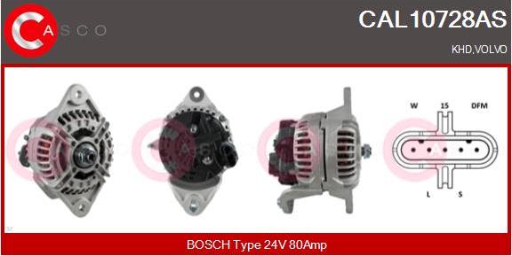 Casco CAL10728AS - Генератор autosila-amz.com