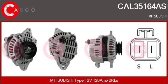 Casco CAL35164AS - Генератор autosila-amz.com