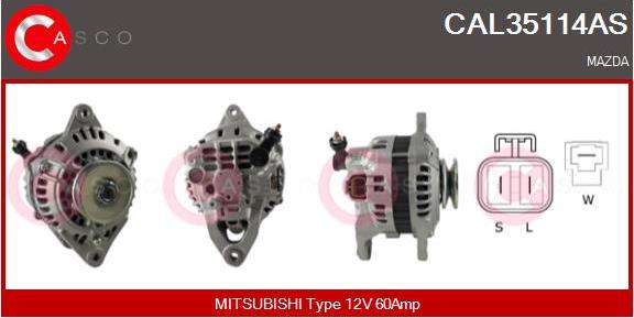 Casco CAL35114AS - Генератор autosila-amz.com