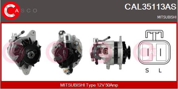 Casco CAL35113AS - Генератор autosila-amz.com