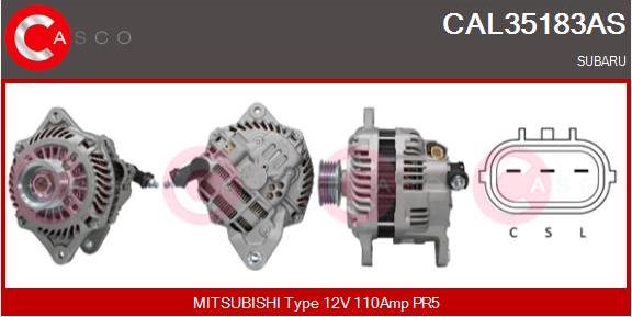 Casco CAL35183AS - Генератор autosila-amz.com