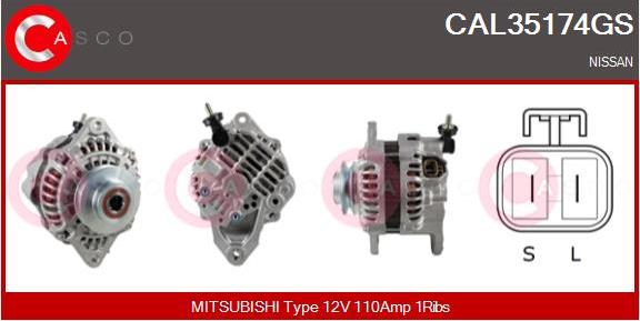 Casco CAL35174GS - Генератор autosila-amz.com