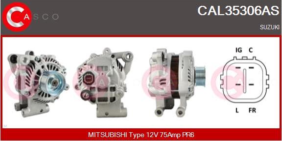 Casco CAL35306AS - Генератор autosila-amz.com