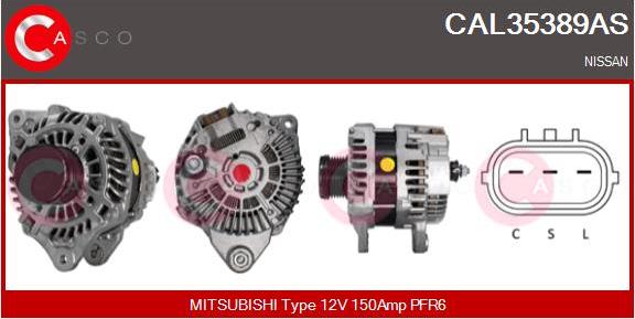 Casco CAL35389AS - Генератор autosila-amz.com