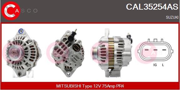 Casco CAL35254AS - Генератор autosila-amz.com