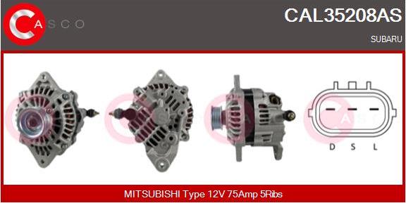 Casco CAL35208AS - Генератор autosila-amz.com