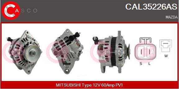 Casco CAL35226AS - Генератор autosila-amz.com