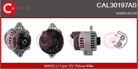 Casco CAL30197AS - Генератор autosila-amz.com