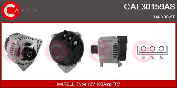 Casco CAL30159AS - Генератор autosila-amz.com