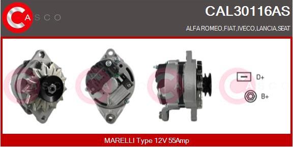 Casco CAL30116AS - Генератор autosila-amz.com