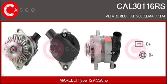 Casco CAL30116RS - Генератор autosila-amz.com