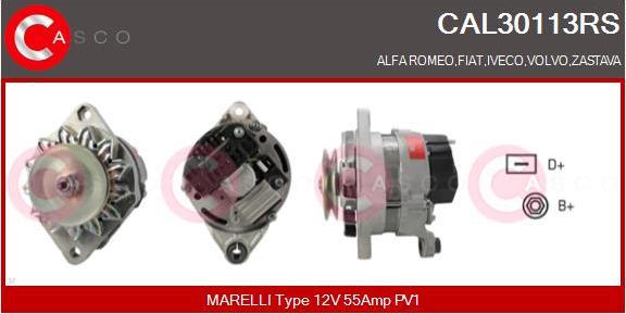 Casco CAL30113RS - Генератор autosila-amz.com