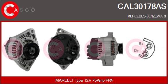 Casco CAL30178AS - Генератор autosila-amz.com