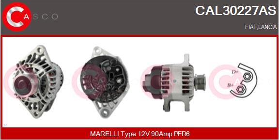 Casco CAL30227AS - Генератор autosila-amz.com