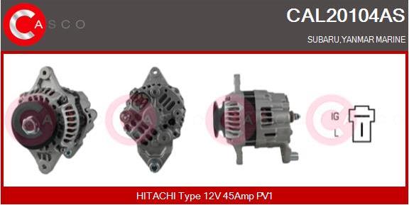 Casco CAL20104AS - Генератор autosila-amz.com