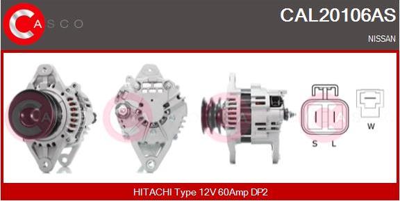Casco CAL20106AS - Генератор autosila-amz.com