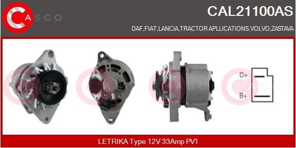 Casco CAL21100AS - Генератор autosila-amz.com