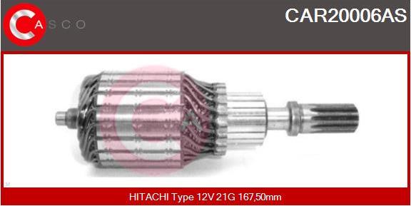 Casco CAR20006AS - Якорь, стартер autosila-amz.com