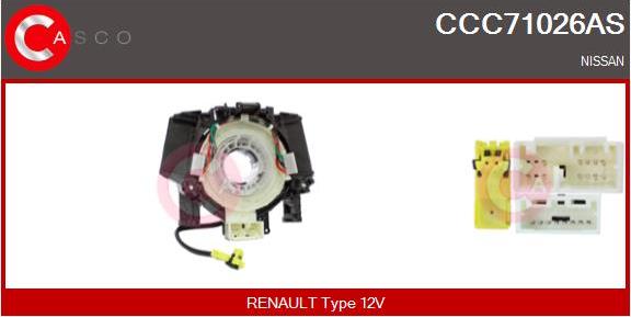 Casco CCC71026AS - Витая пружина, подушка безопасности autosila-amz.com