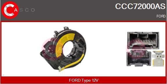 Casco CCC72000AS - Витая пружина, подушка безопасности autosila-amz.com