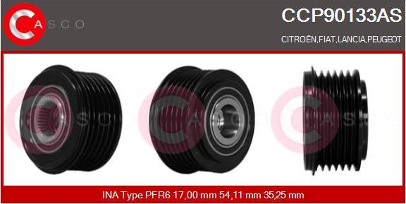 Casco CCP90133AS - Шкив генератора autosila-amz.com