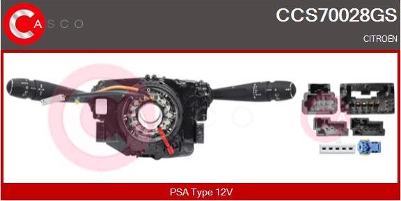 Casco CCS70028GS - Выключатель на рулевой колонке autosila-amz.com