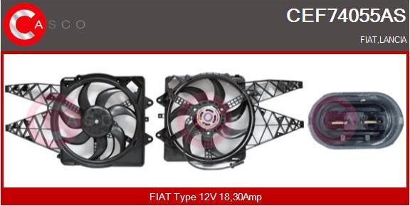 Casco CEF74055AS - Электродвигатель, вентилятор радиатора autosila-amz.com