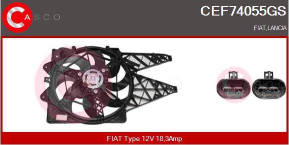 Casco CEF74055GS - Электродвигатель, вентилятор радиатора autosila-amz.com