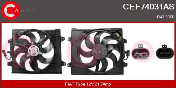 Casco CEF74031AS - Электродвигатель, вентилятор радиатора autosila-amz.com