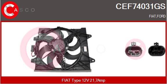 Casco CEF74031GS - Электродвигатель, вентилятор радиатора autosila-amz.com