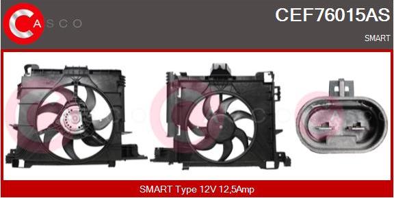 Casco CEF76015AS - Электродвигатель, вентилятор радиатора autosila-amz.com