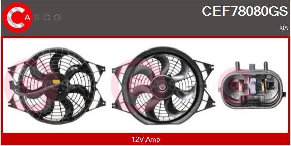 Casco CEF78080GS - Электродвигатель, вентилятор радиатора autosila-amz.com