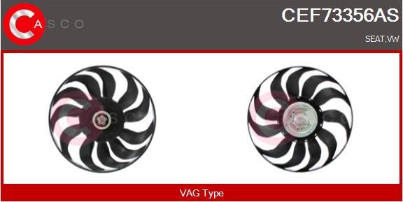 Casco CEF73356AS - Вентилятор, охлаждение двигателя autosila-amz.com