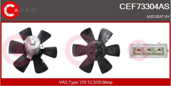 Casco CEF73304AS - Вентилятор, охлаждение двигателя autosila-amz.com