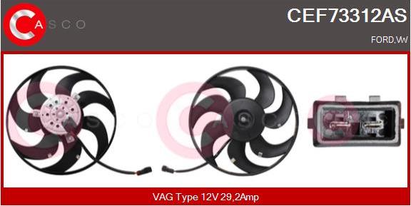 Casco CEF73312AS - Вентилятор, охлаждение двигателя autosila-amz.com