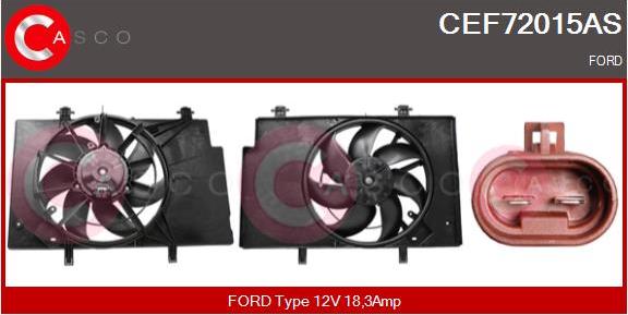 Casco CEF72015AS - Электродвигатель, вентилятор радиатора autosila-amz.com