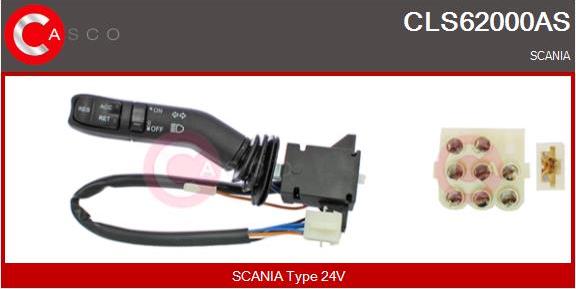 Casco CLS62000AS - Выключатель на рулевой колонке autosila-amz.com