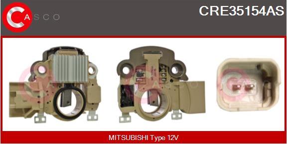 Casco CRE35154AS - Регулятор напряжения, генератор autosila-amz.com