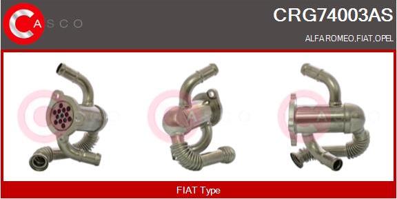 Casco CRG74003AS - Радиатор, рециркуляция ОГ autosila-amz.com