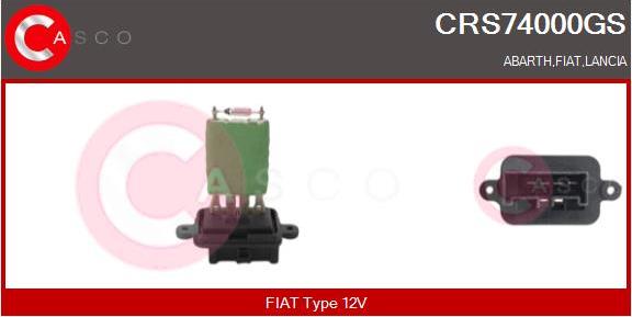 Casco CRS74000GS - Сопротивление, реле, вентилятор салона autosila-amz.com