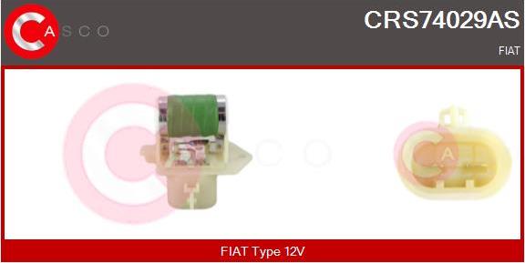 Casco CRS74029AS - Дополнительный резистор, электромотор - вентилятор радиатора autosila-amz.com