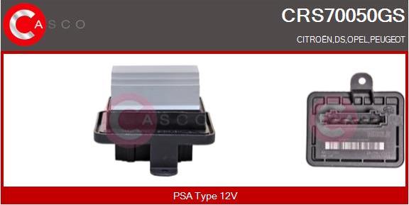 Casco CRS70050GS - Сопротивление, реле, вентилятор салона autosila-amz.com