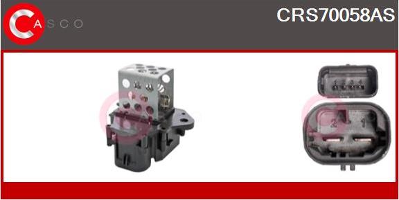 Casco CRS70058AS - Дополнительный резистор, электромотор - вентилятор радиатора autosila-amz.com