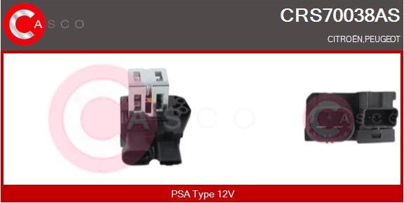 Casco CRS70038AS - Дополнительный резистор, электромотор - вентилятор радиатора autosila-amz.com