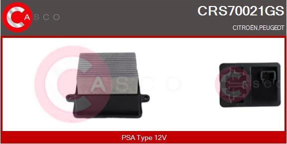 Casco CRS70021GS - Сопротивление, реле, вентилятор салона autosila-amz.com