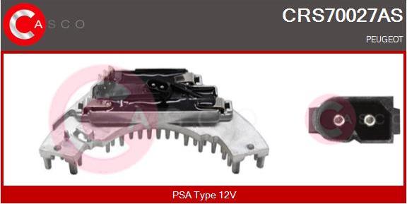 Casco CRS70027AS - Сопротивление, реле, вентилятор салона autosila-amz.com